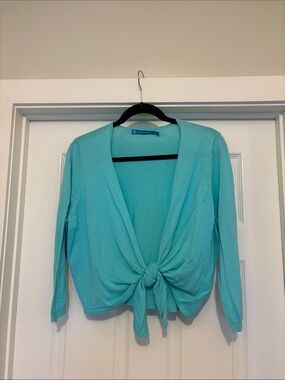 Tori Richard Seafoam Lightweight Knit Cardigan